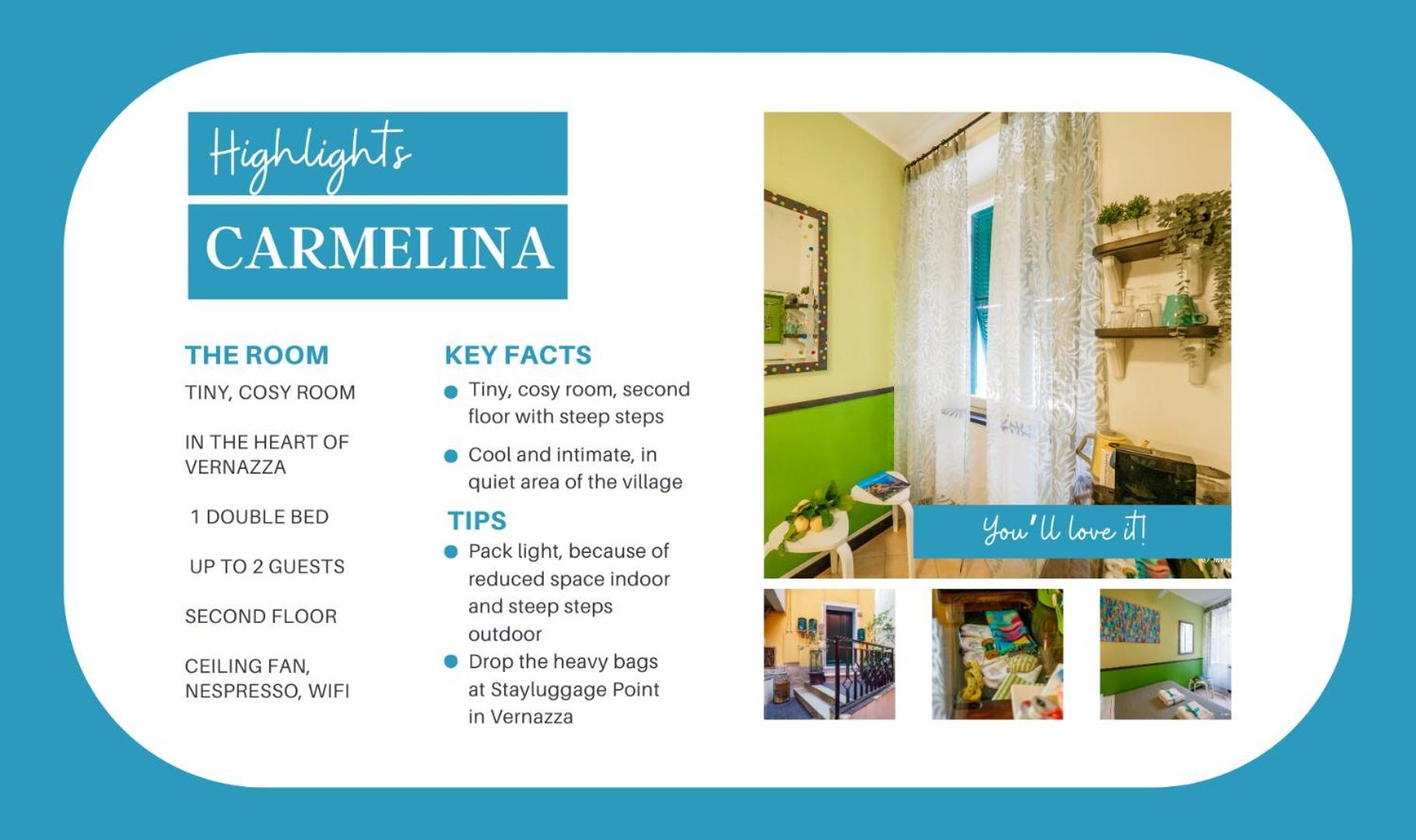 Carmelina Room ヴェルナッツァ エクステリア 写真
